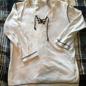 Jason Maxwell Small White Long Sleeve